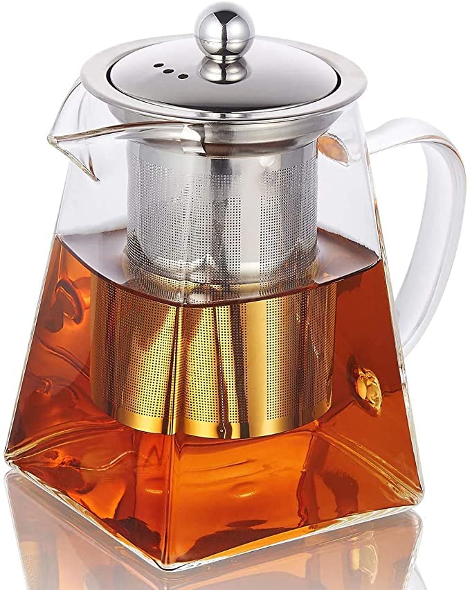 Square Glass Teapot - Three Sizes